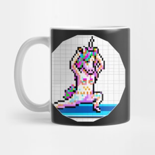 Pixel Unicorn Yoga Mug
